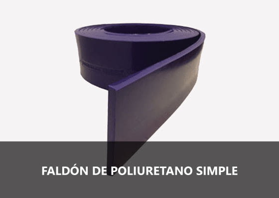 Faldón de poliuretano simple
